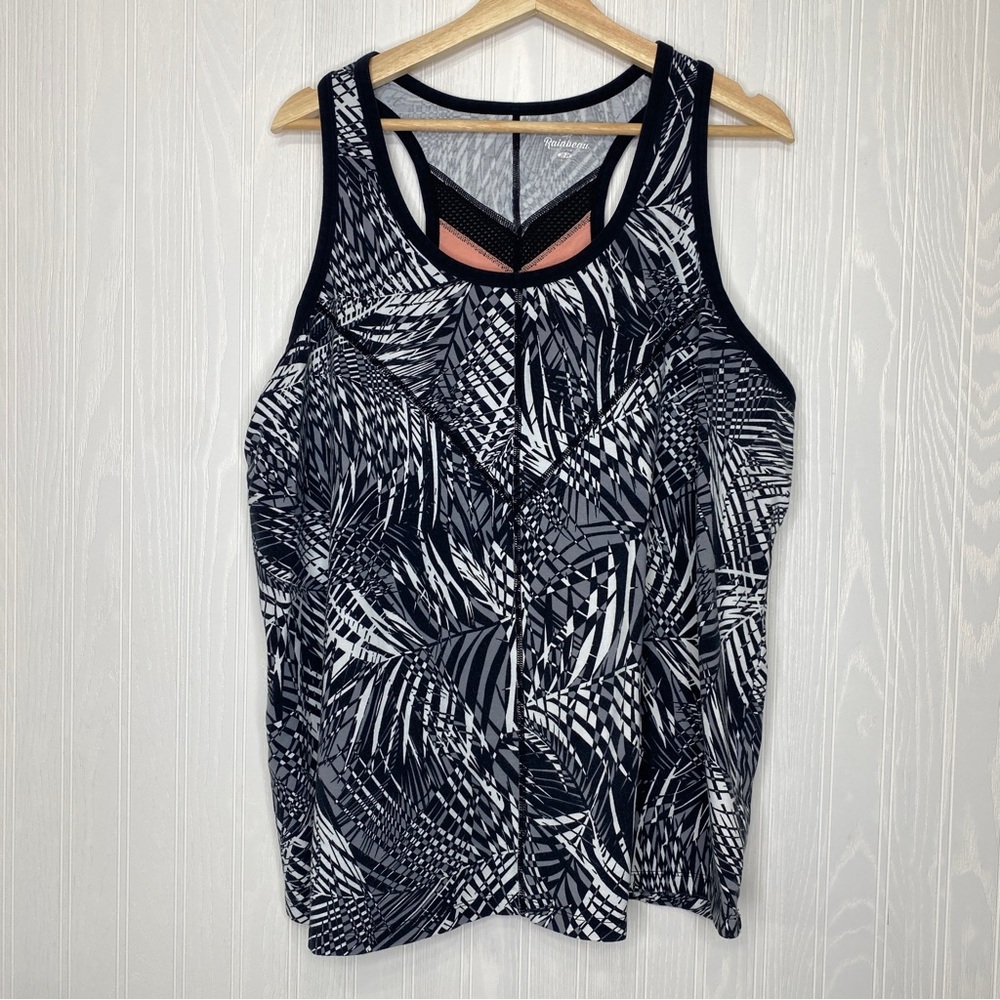 Rainbeau curves racerback athletic tank top with mesh back Size 22/24